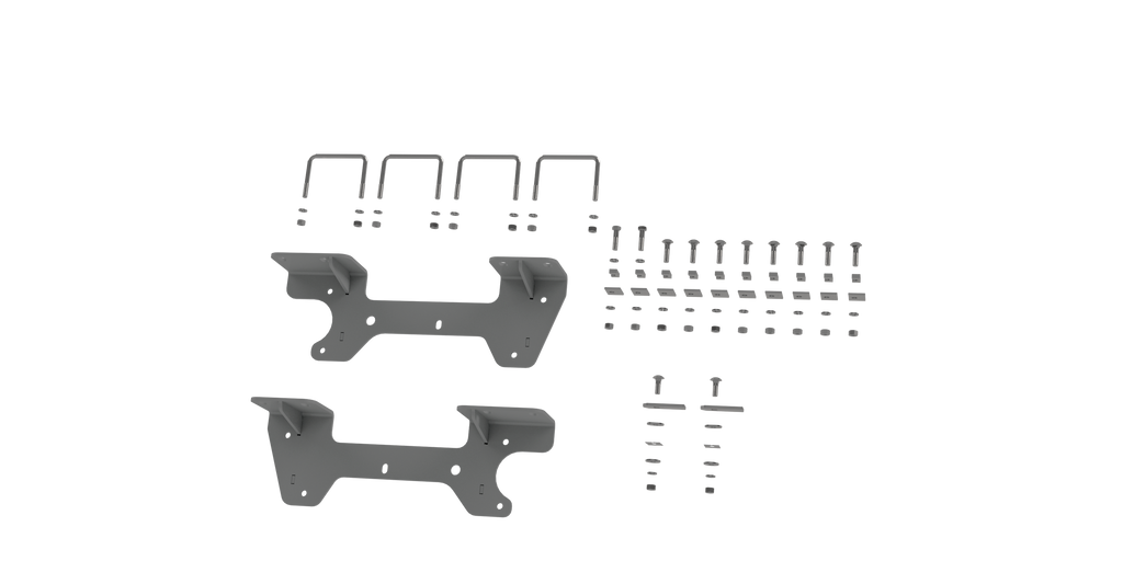Custom Installation Brackets For Universal Mounting Rails For Some GM Trucks - Apollo Off-Road