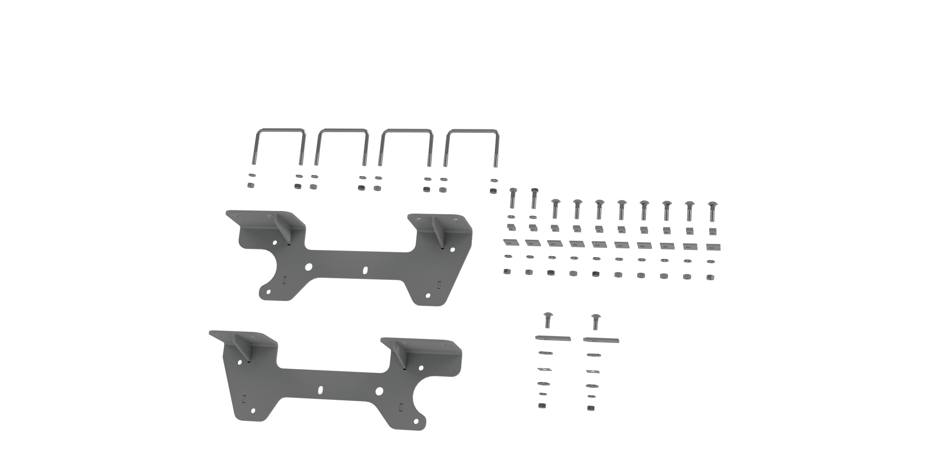 Custom Installation Brackets For Universal Mounting Rails For Some GM Trucks - Apollo Off-Road