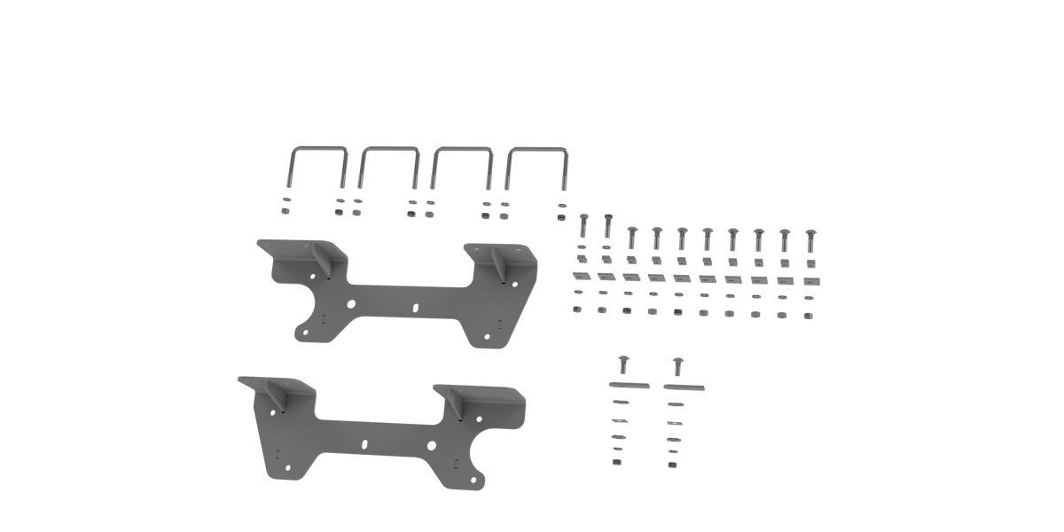 Custom Installation Brackets For Universal Mounting Rails For Some GM Trucks - Apollo Off-Road