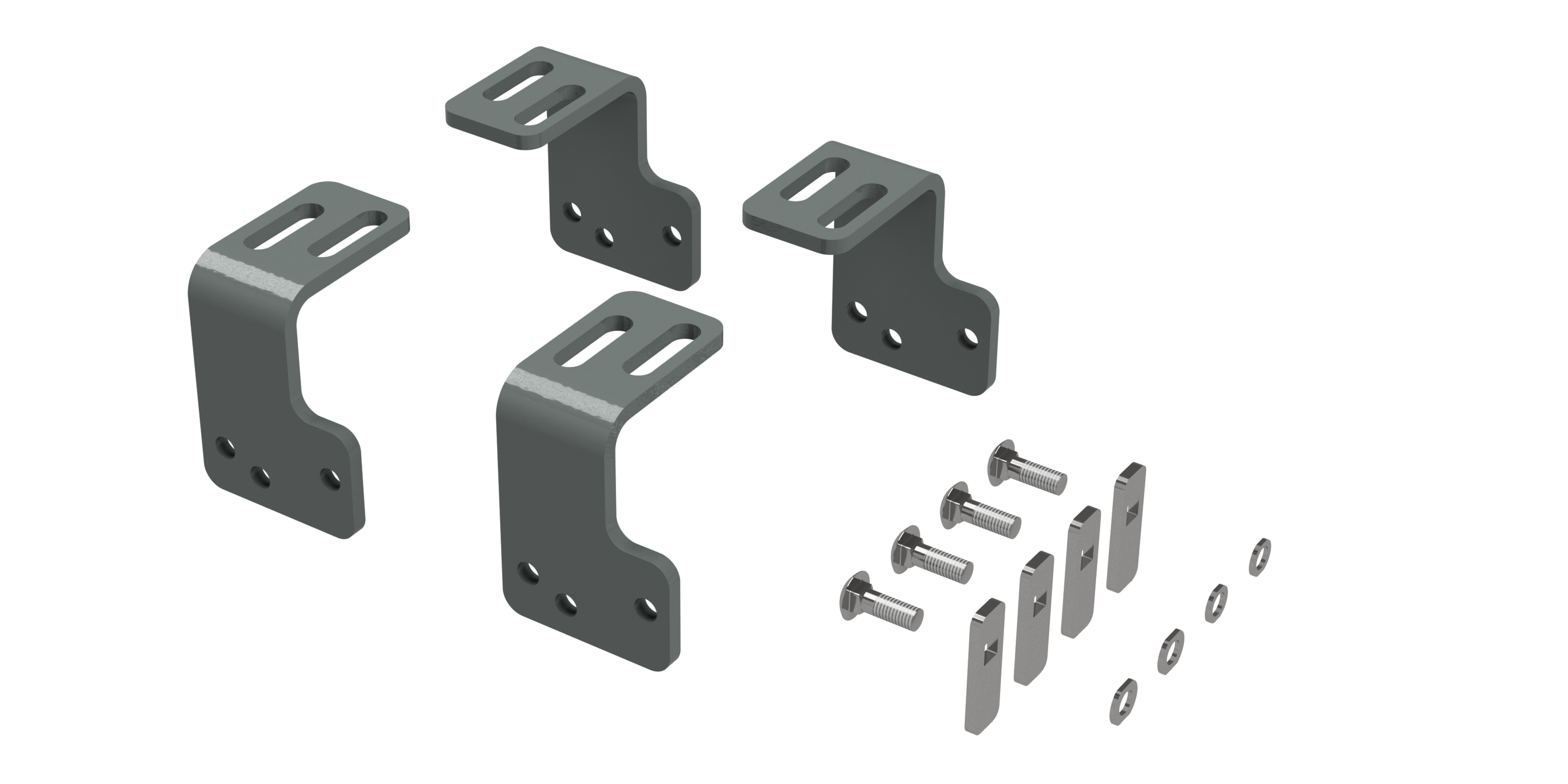 Custom Installation Kit For Universal Mounting Rails For Some Ford F150 Trucks RVR3201 - Apollo Off-Road