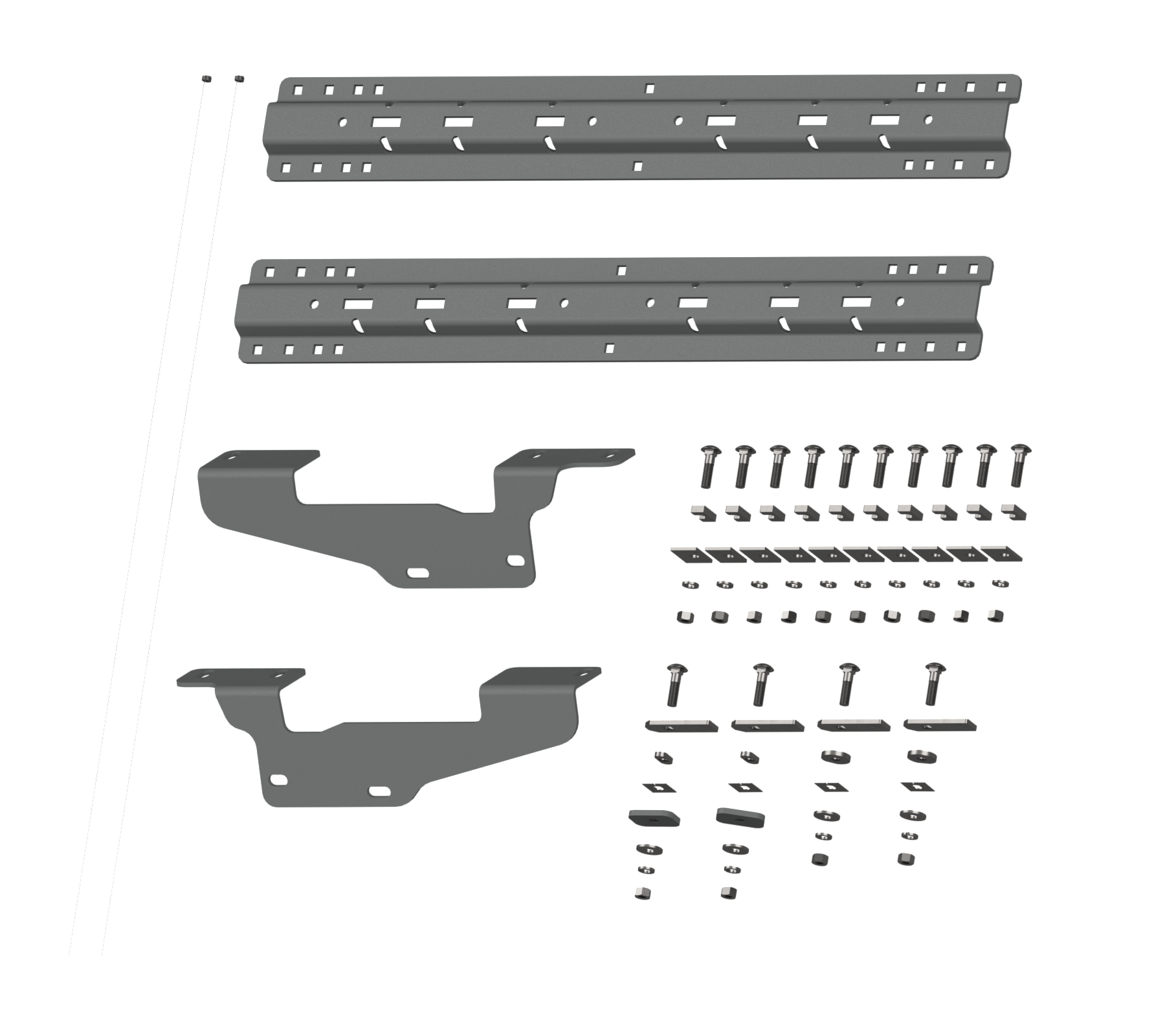 Custom Installation Kit For Universal Mounting Rails For Some Ford Trucks - Apollo Off-Road