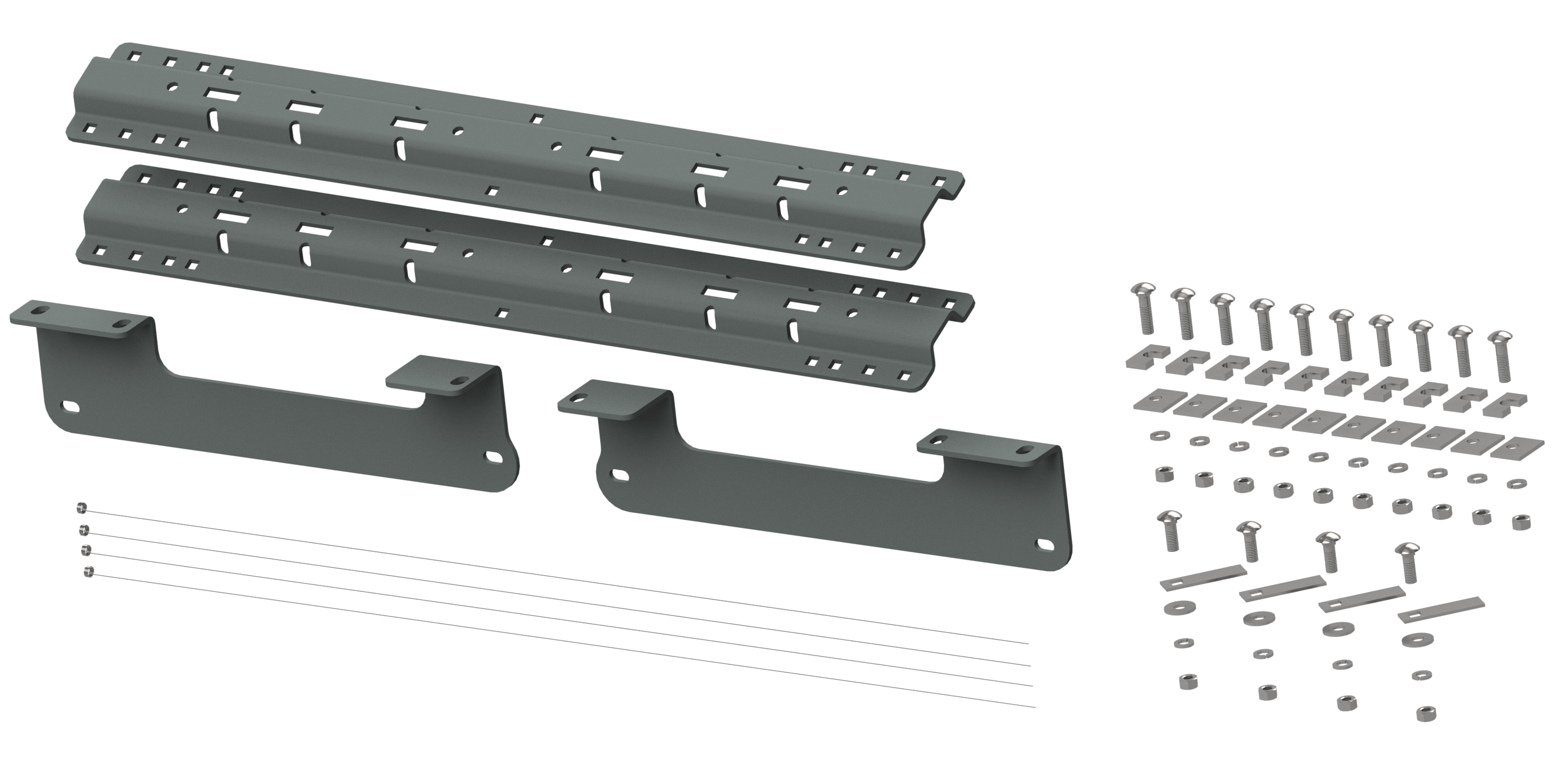 Custom Installation Kit For Universal Mounting Rails For Some Ford Trucks - Apollo Off-Road