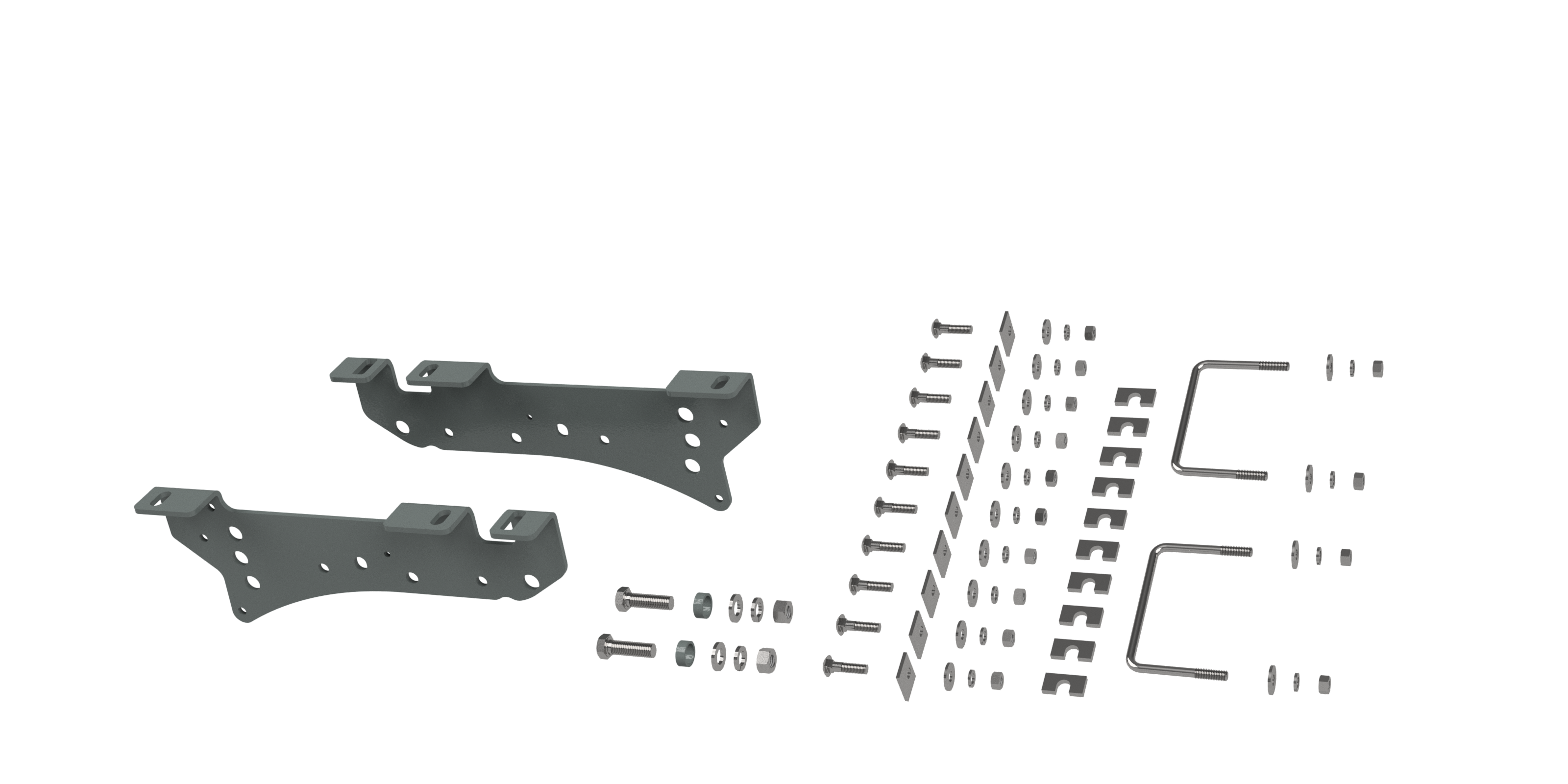 Custom Installation Kit For Universal Mounting Rails For Some Ford Trucks - Apollo Off-Road
