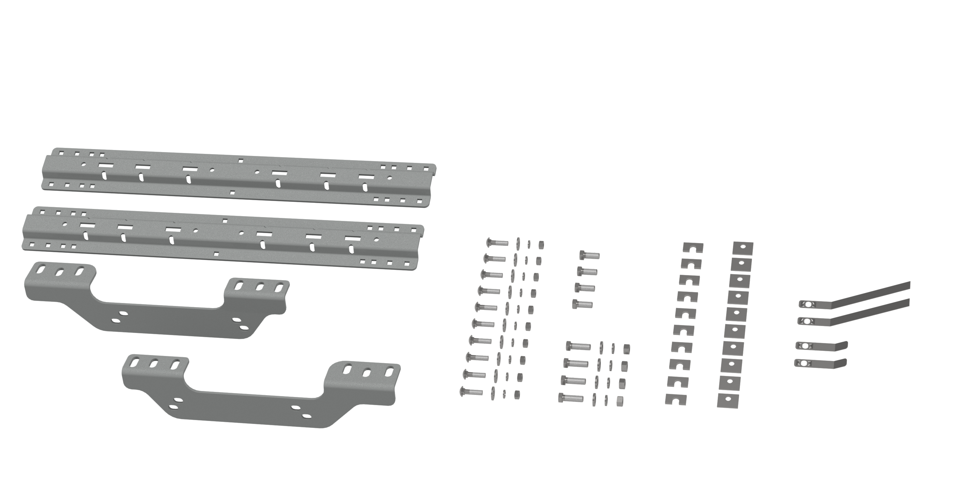 Custom Installation Kit For Universal Mounting Rails For Some GM Trucks - Apollo Off-Road