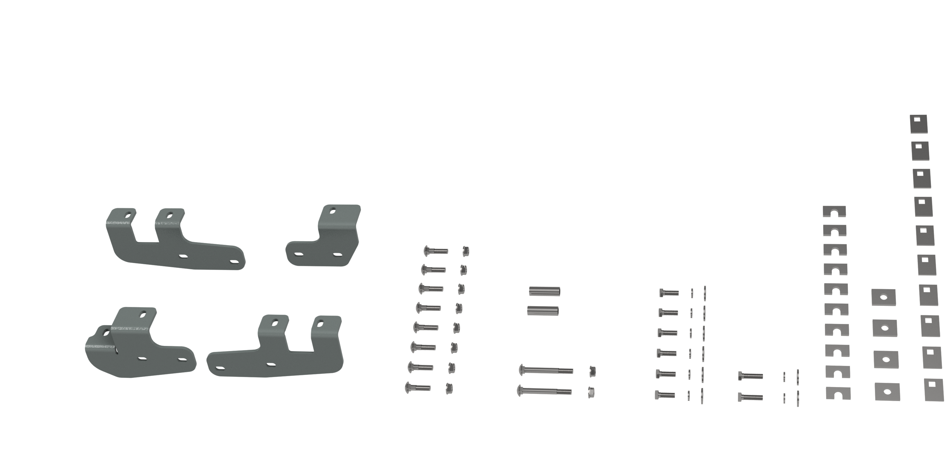 Custom Installation Kit For Universal Mounting Rails For Some RAM Trucks - Apollo Off-Road