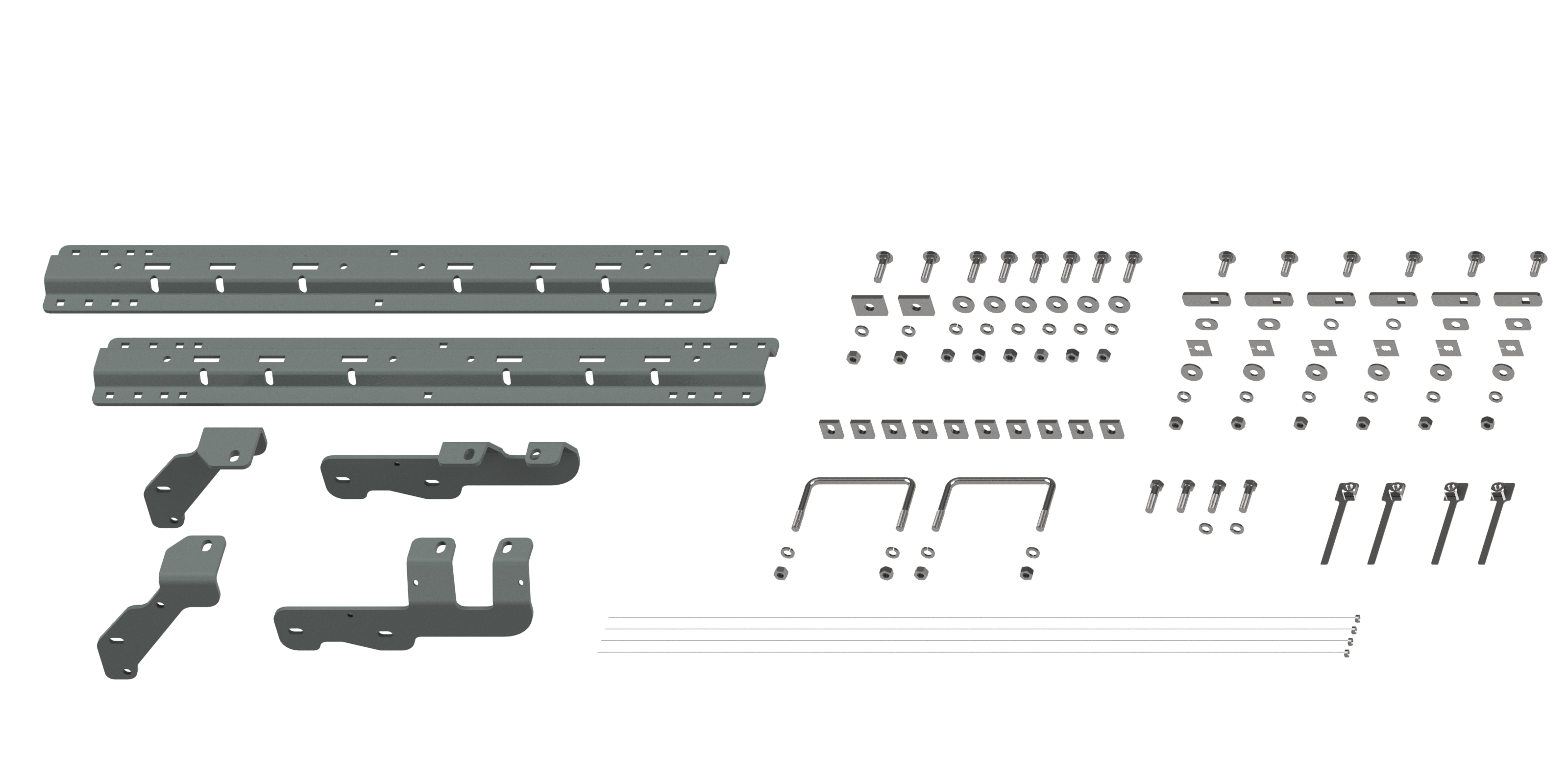 Custom Installation Kit For Universal Mounting Rails For Some RAM Trucks - Apollo Off-Road
