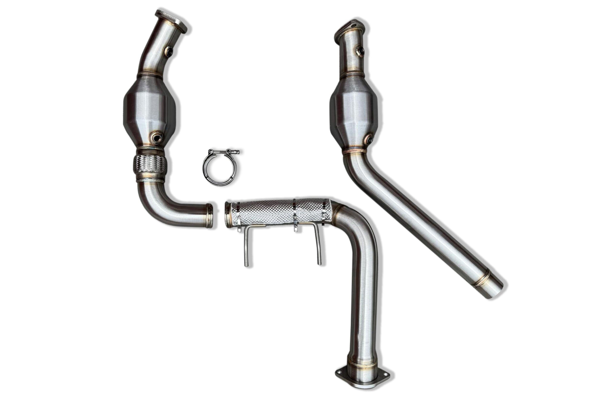 CVF Stainless Steel Downpipes (2021-2023 3.5L Raptor F-150 EcoBoost)