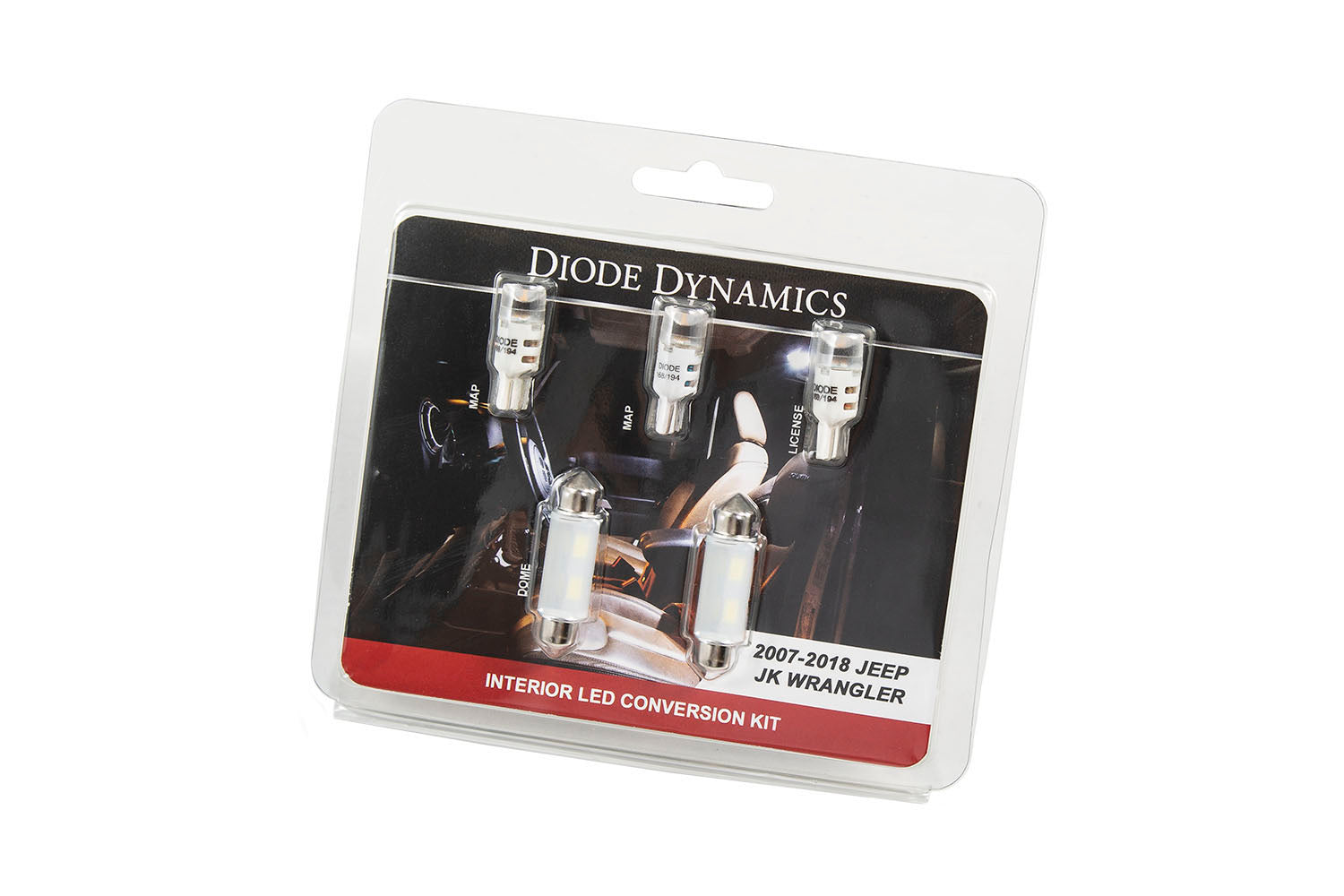 Diode Dynamics Wrangler JK 4dr Interior Kit - Stage 2 Cool White
