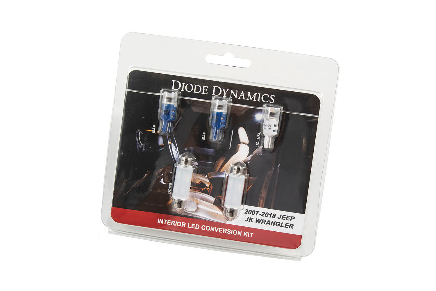 Diode Dynamics Wrangler JK 4dr Interior Kit - Stage 1 Blue