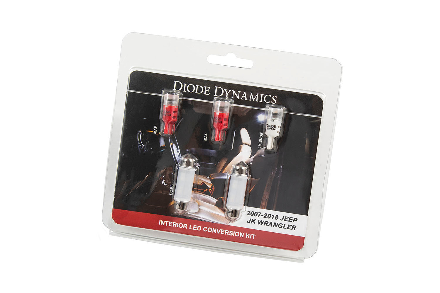 Diode Dynamics Wrangler JK 4dr Interior Kit - Stage 1 Red
