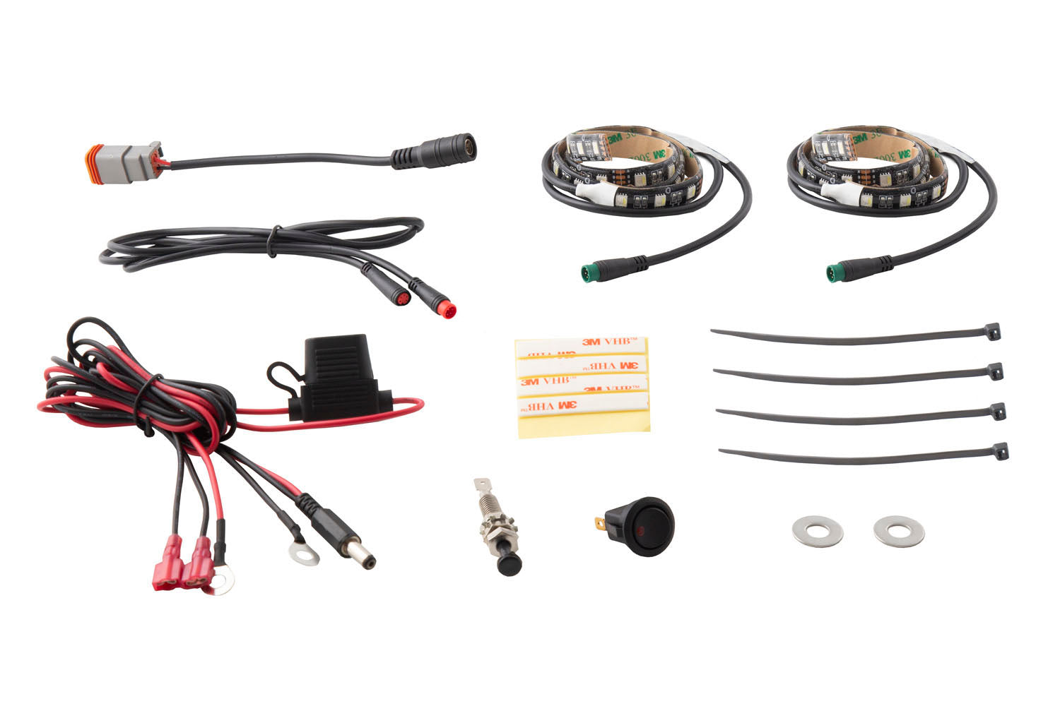 Diode Dynamics RGBW Engine Bay Strip Kit 2pc