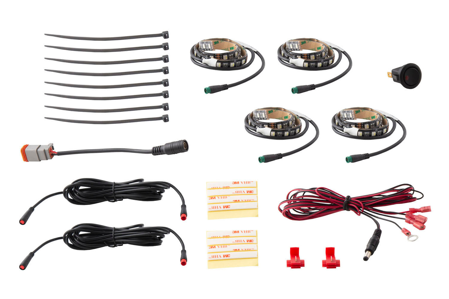 Diode Dynamics RGBW Footwell Strip Kit 4pc