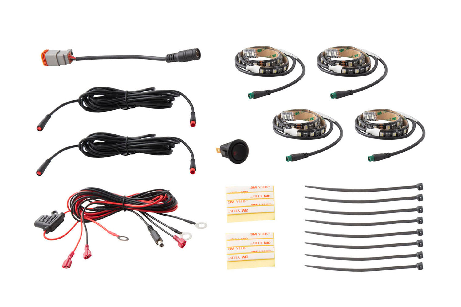Diode Dynamics RGBW Grille Strip Kit 4pc