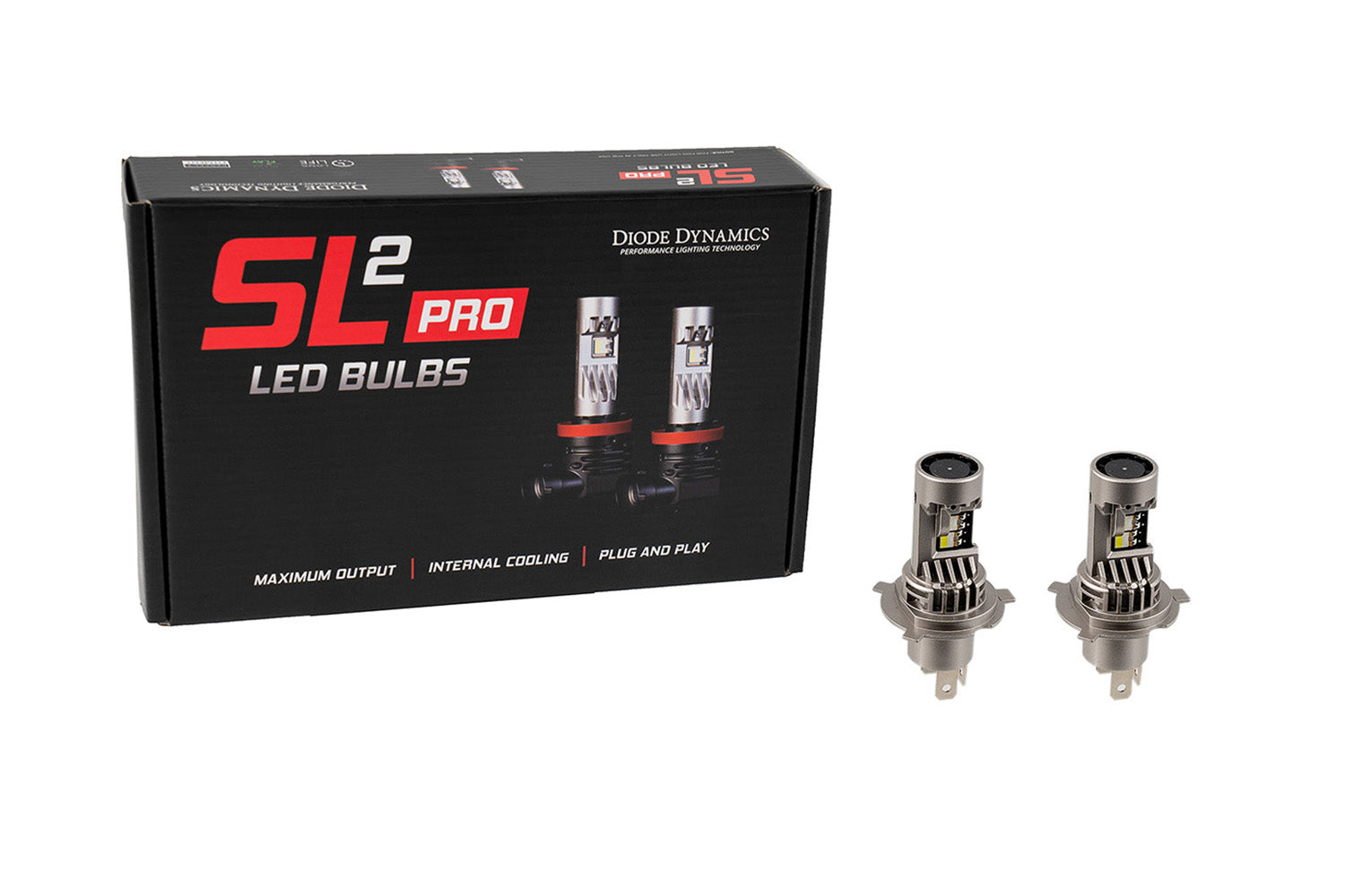 Diode Dynamics H4 White SL2 Pro LED Bulbs (pair)