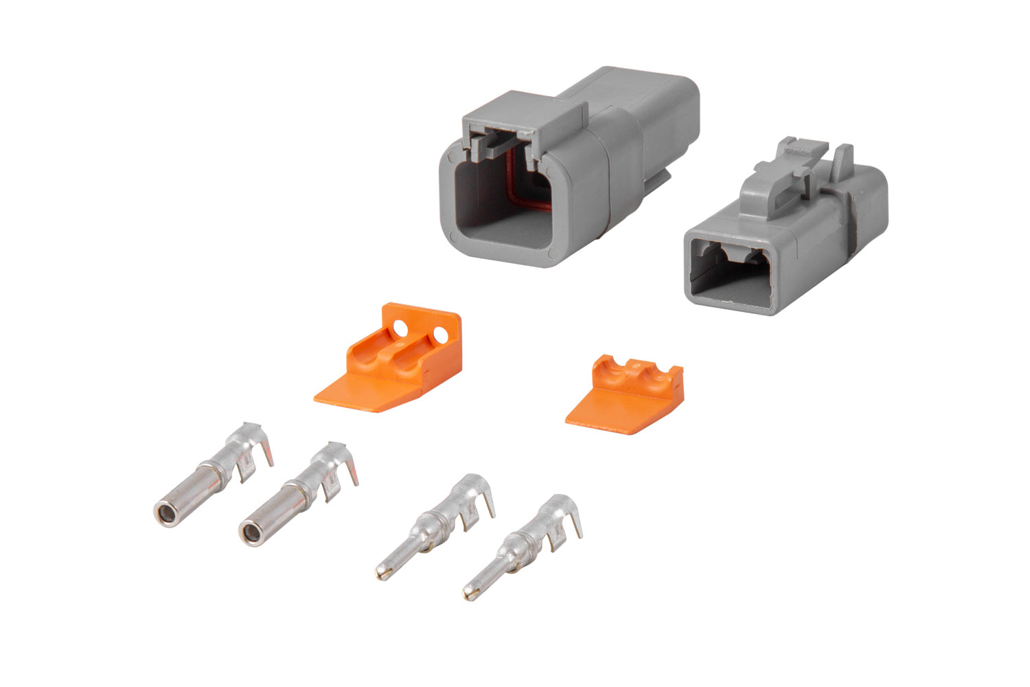 Diode Dynamics Deutsch Connector Kit 2-Pin (12-14 Gauge)