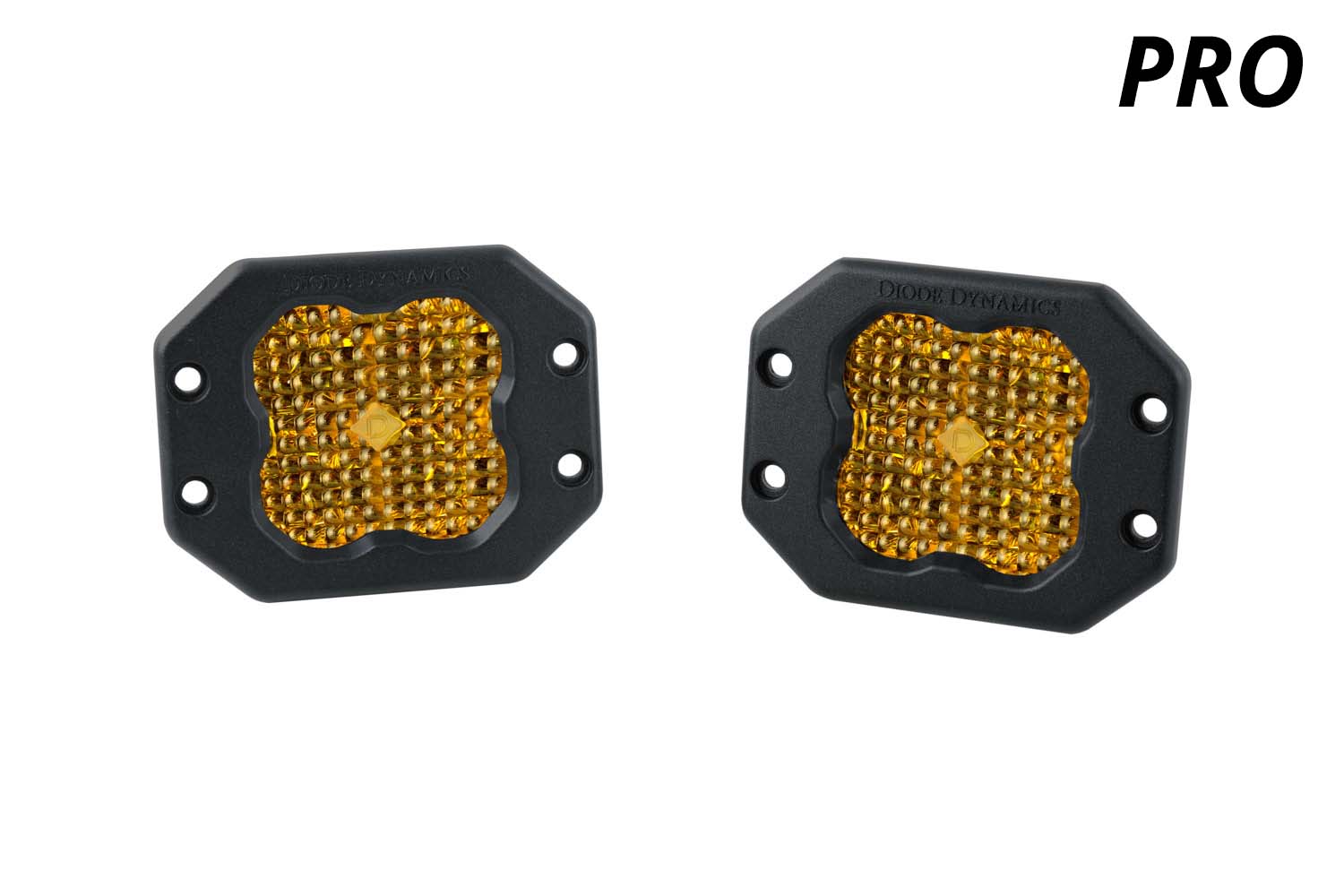 Diode Dynamics SS3 Pro ABL Yellow Combo Flush (pair)