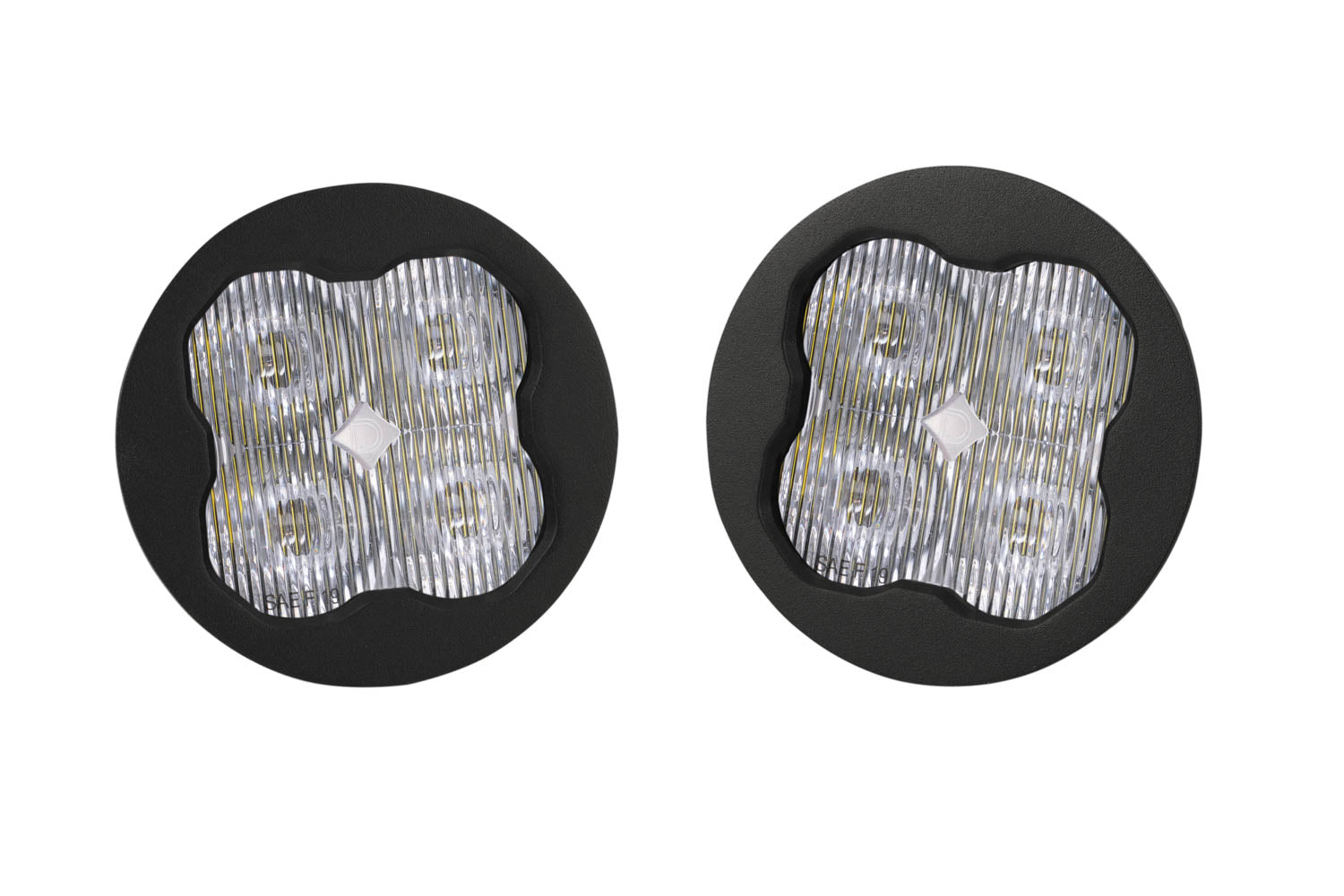Diode Dynamics SS3 Sport ABL White SAE Fog Round - No Brackets (pair)