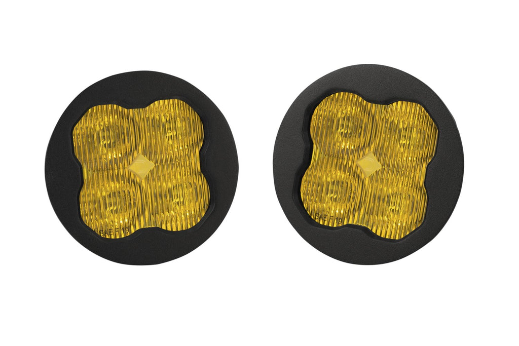 Diode Dynamics SS3 Sport ABL Yellow SAE Fog Round - No Brackets (pair)