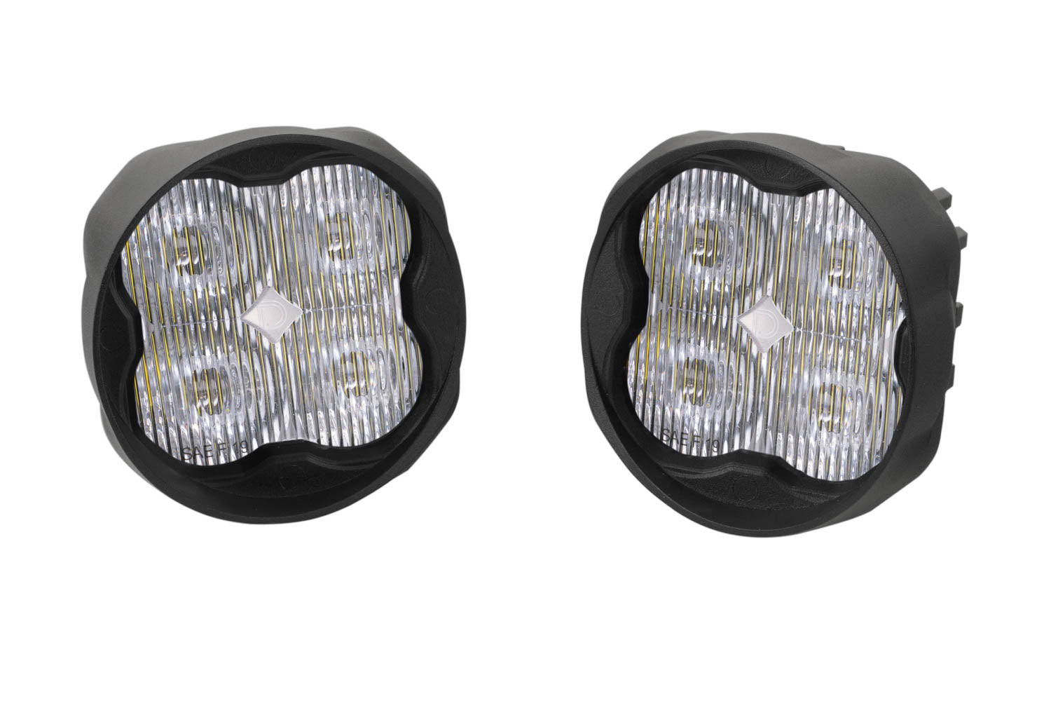 Diode Dynamics SS3 Sport ABL White SAE Fog Angled - No Brackets (pair)