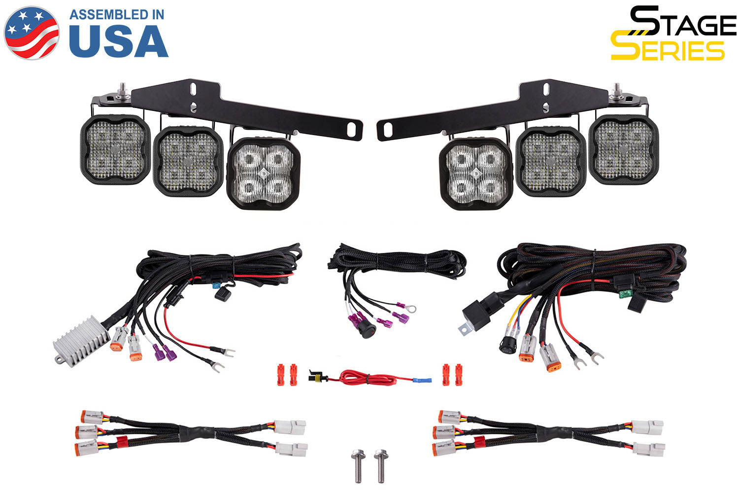 Diode Dynamics SS3 LED Fog Light Kit for 2017-2020 Ford Raptor Yellow Max