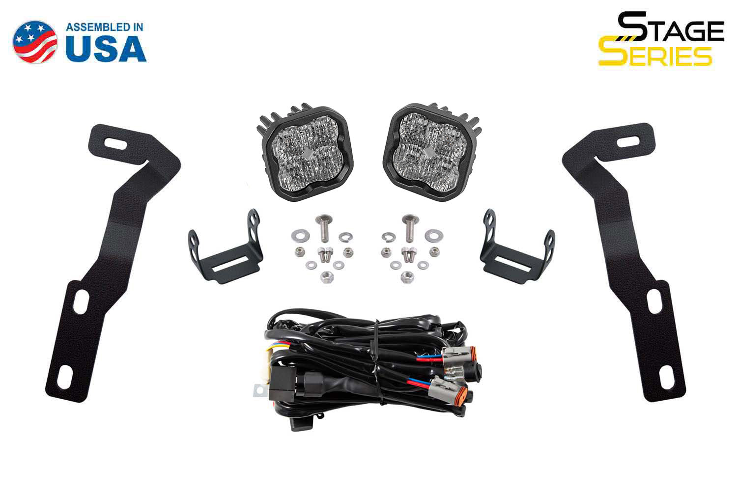 Diode Dynamics SS3 LED Ditch Light Kit for 2016-2023 Toyota Tacoma Pro Yellow Combo