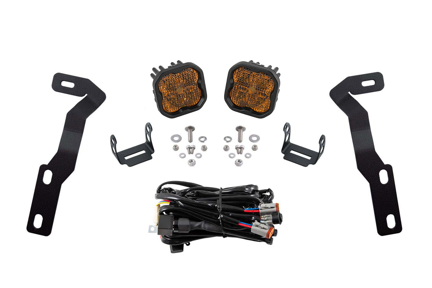 Diode Dynamics SS3 LED Ditch Light Kit for 2016-2023 Toyota Tacoma Pro Yellow Combo
