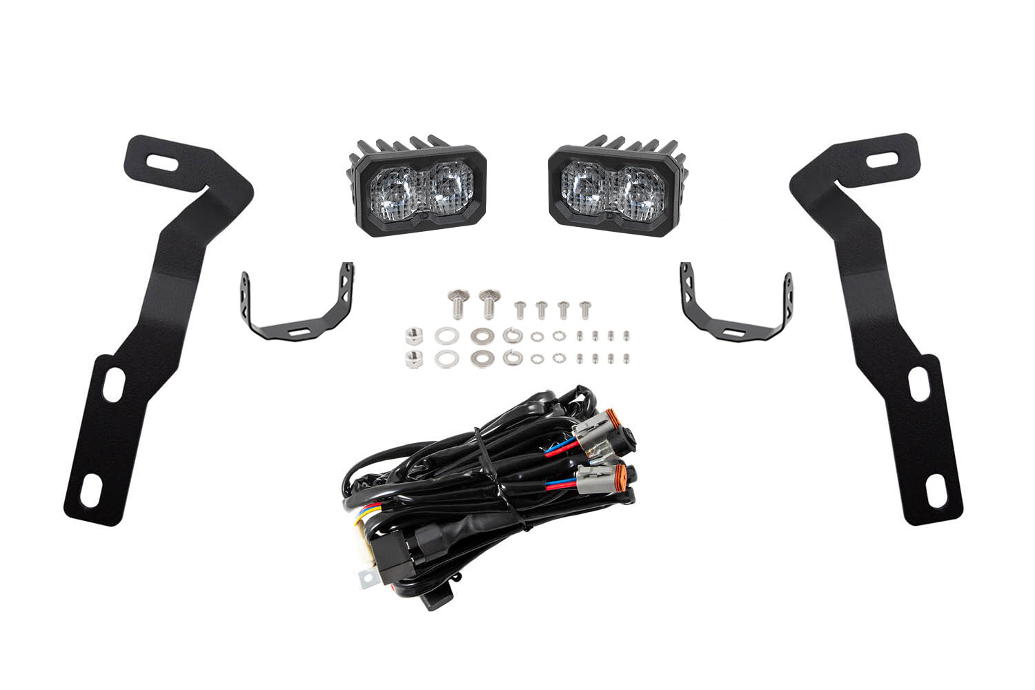 Diode Dynamics C2 2.0 LED Ditch Light Kit for 2016-2023 Toyota Tacoma Sport White Combo/Driving