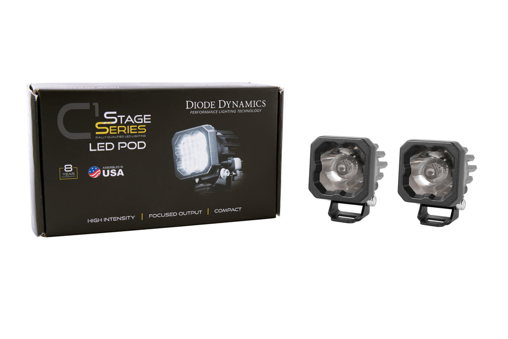 Diode Dynamics SSC1 LED Pod Sport White Wide ABL (pair)