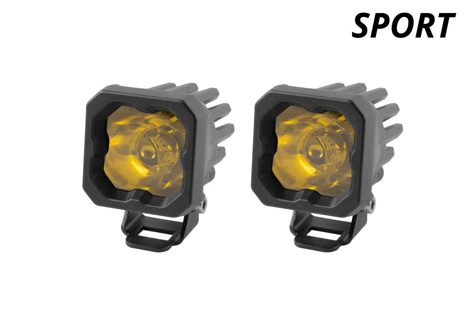 Diode Dynamics SSC1 LED Pod Sport Yellow Flood ABL (pair)