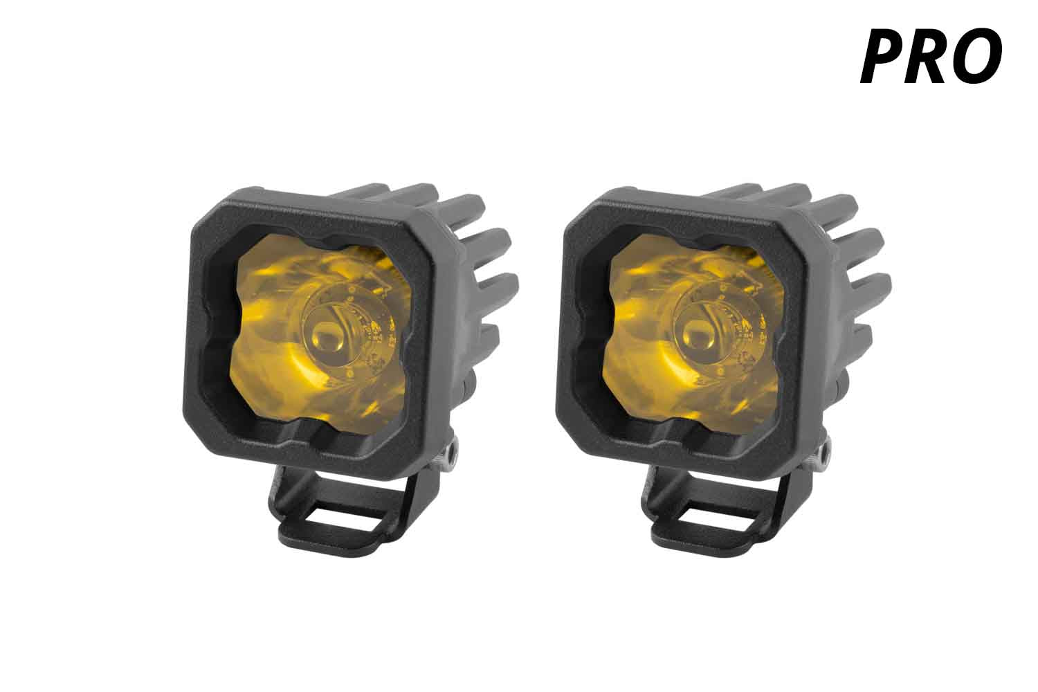Diode Dynamics SSC1 LED Pod Pro Yellow Flood ABL (pair)