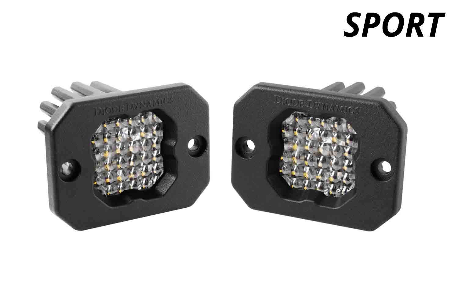 Diode Dynamics SSC1 LED Pod Sport White Flood Flush RBL (pair)