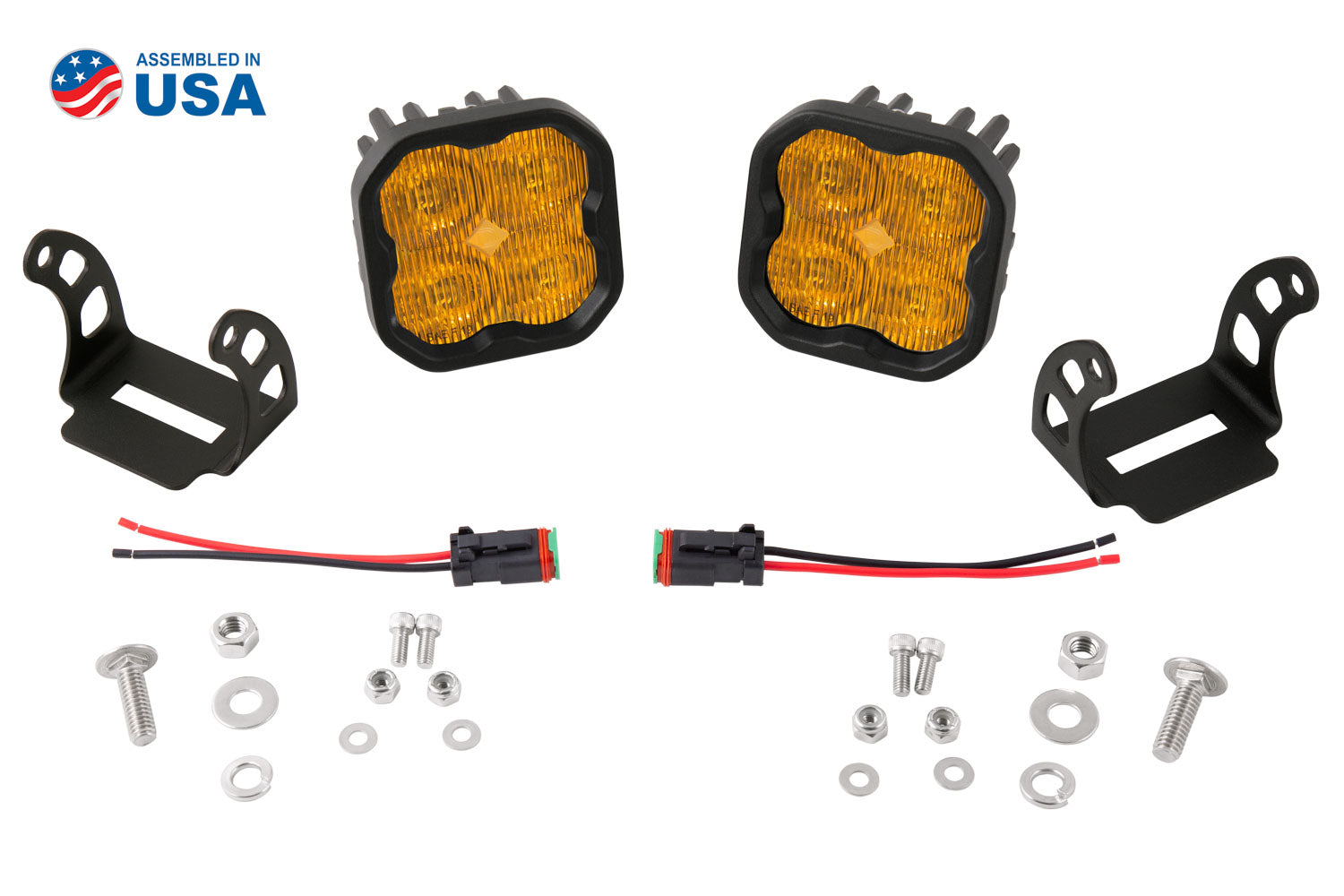 Diode Dynamics SS3 Max ABL Yellow SAE Fog (pair)