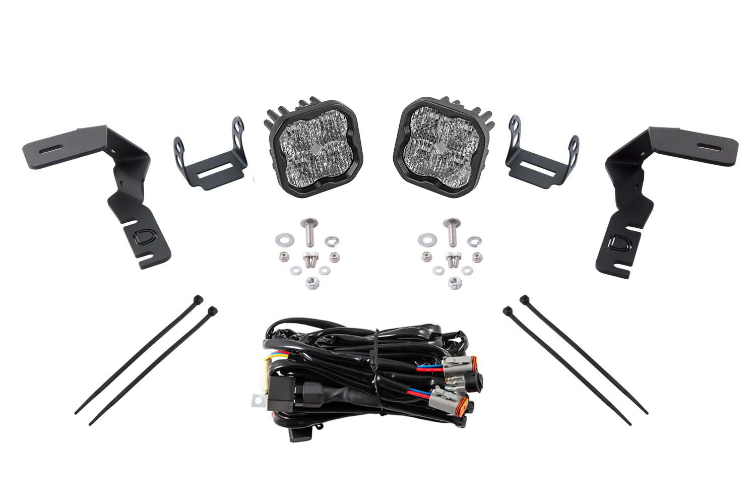 Diode Dynamics SS3 LED Ditch Light Kit for 2019-2021 Ford Ranger Sport White Combo