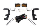 Diode Dynamics C2 2.0 LED Ditch Light Kit for 2014-2019 Silverado/Sierra Sport Yellow Combo