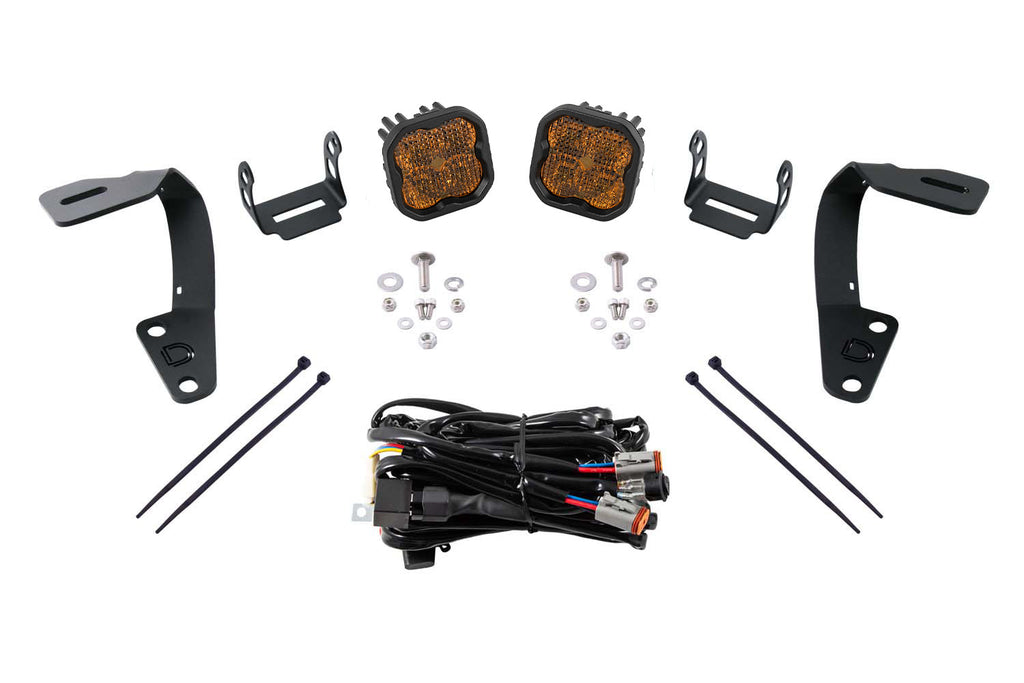 Diode Dynamics SS3 LED Ditch Light Kit for 2010-2024 Toyota 4Runner Sport Yellow Combo