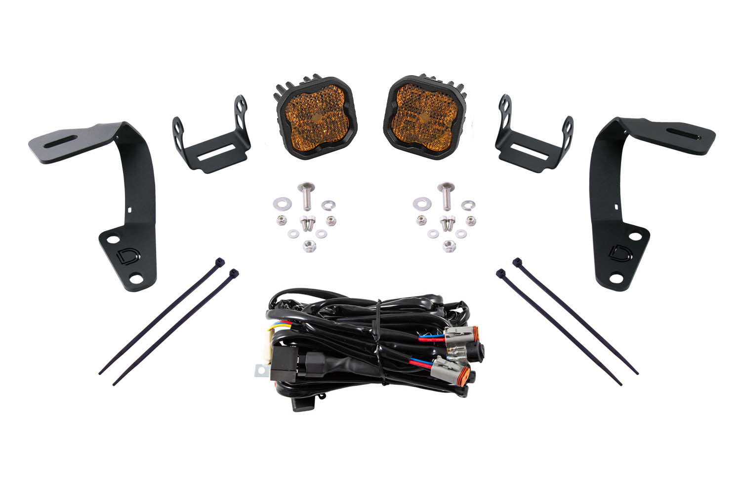 Diode Dynamics SS3 LED Ditch Light Kit for 2010-2024 Toyota 4Runner Sport Yellow Combo