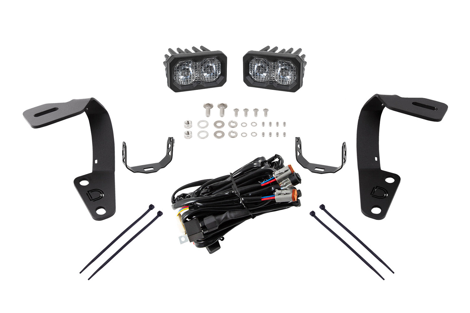 Diode Dynamics C2 2.0 LED Ditch Light Kit for 2010-2024 Toyota 4Runner Pro White Combo/Driving