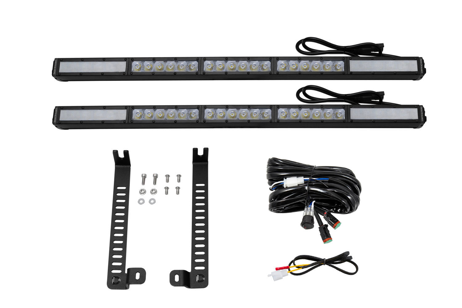 Diode Dynamics SS30 Dual Stealth Lightbar Kit for 2014-2019 Toyota 4Runner White Driving