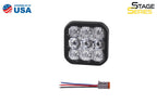 Diode Dynamics SS5 LED Pod Sport Yellow Flood - No Brackets (single)