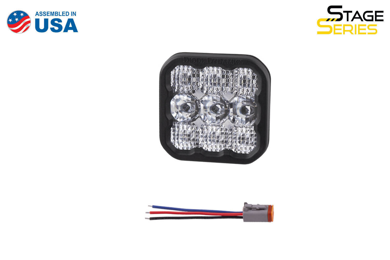 Diode Dynamics SS5 LED Pod Sport Yellow Driving - No Brackets (single)