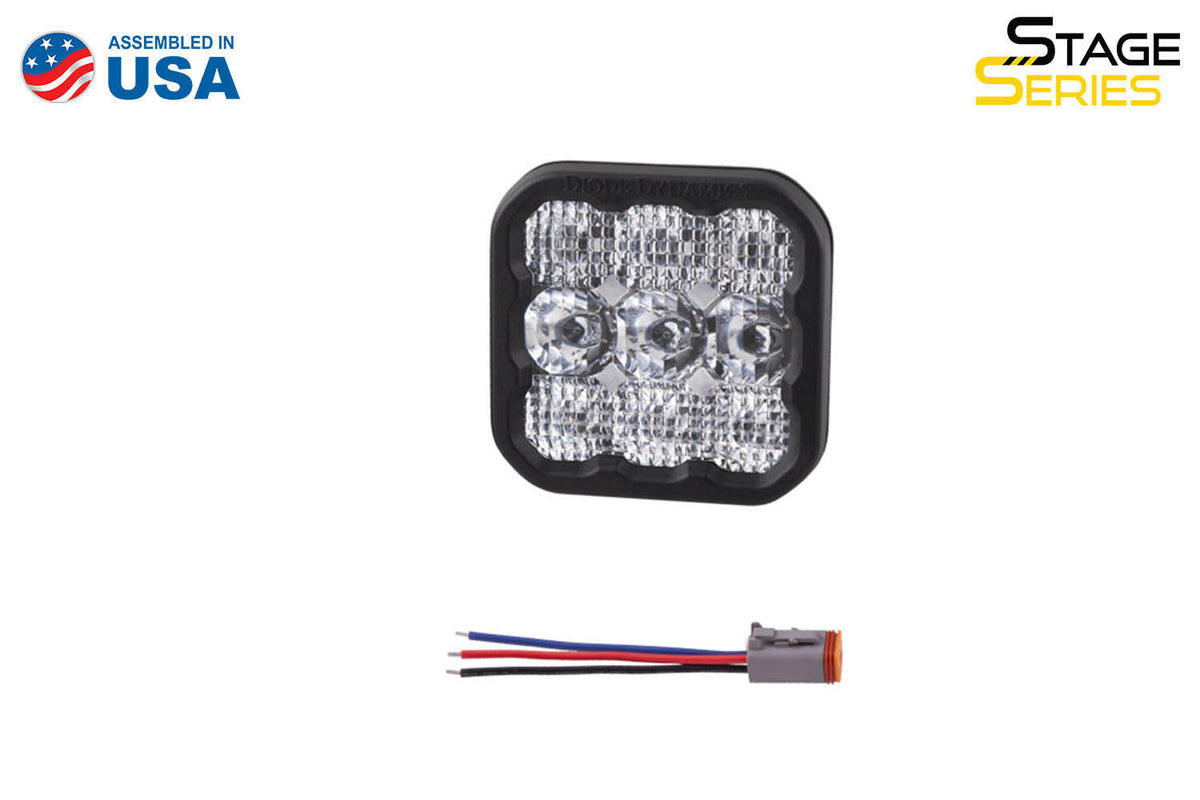 Diode Dynamics SS5 LED Pod Sport White Flood - No Brackets (single)