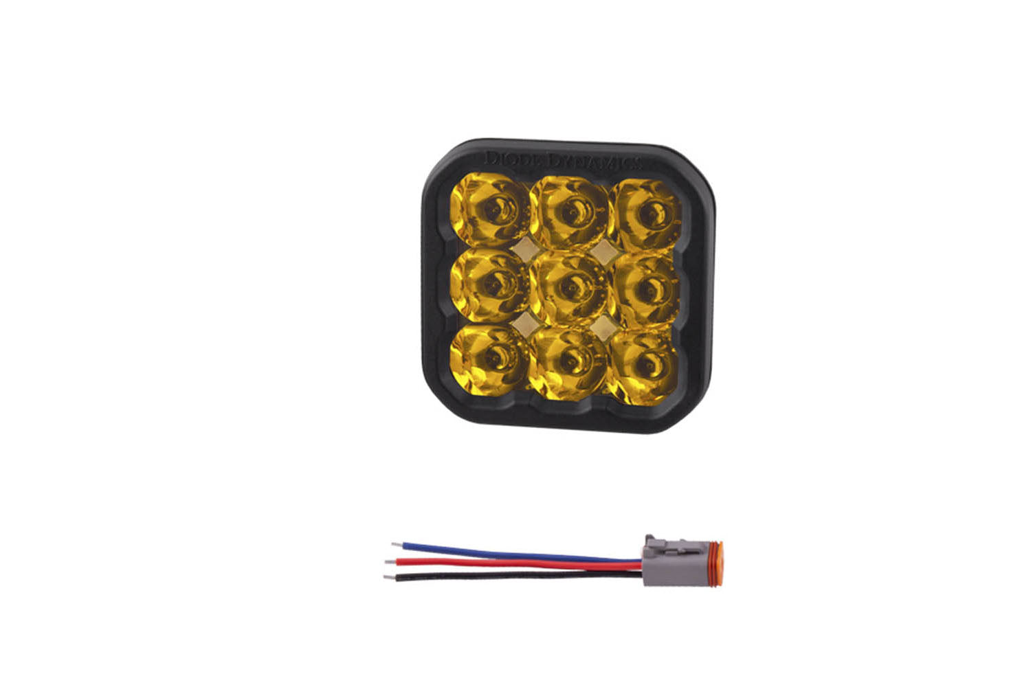 Diode Dynamics SS5 LED Pod Sport Yellow Spot - No Brackets (single)