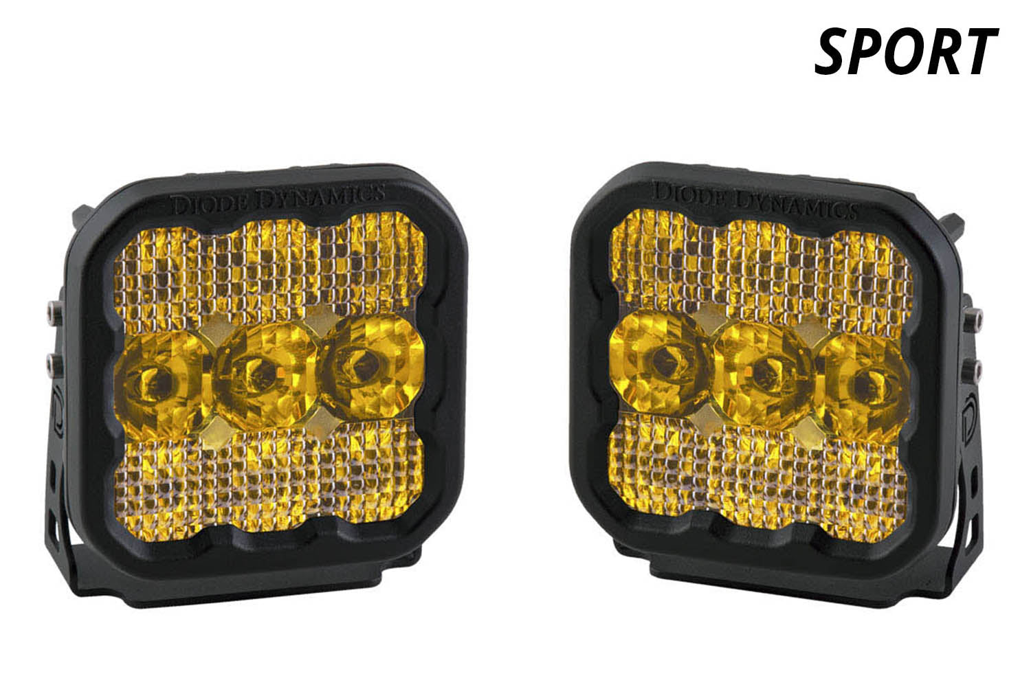 Diode Dynamics SS5 LED Pod Sport Yellow Combo (pair)