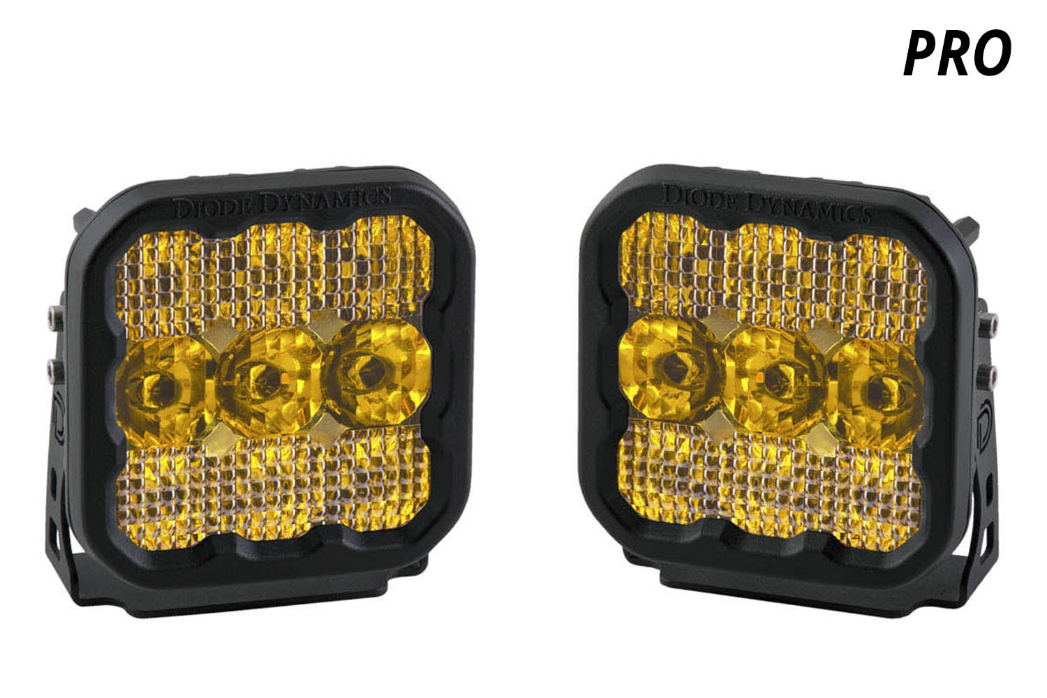 Diode Dynamics SS5 LED Pod Pro Yellow Spot (pair)