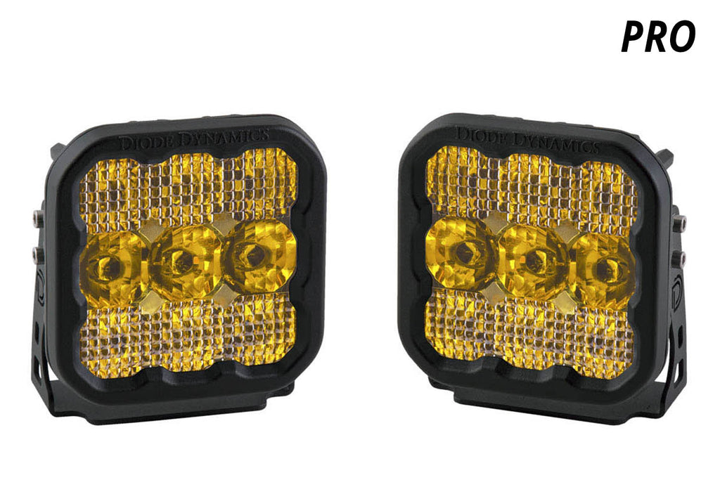 Diode Dynamics SS5 LED Pod Pro Yellow Driving (pair)