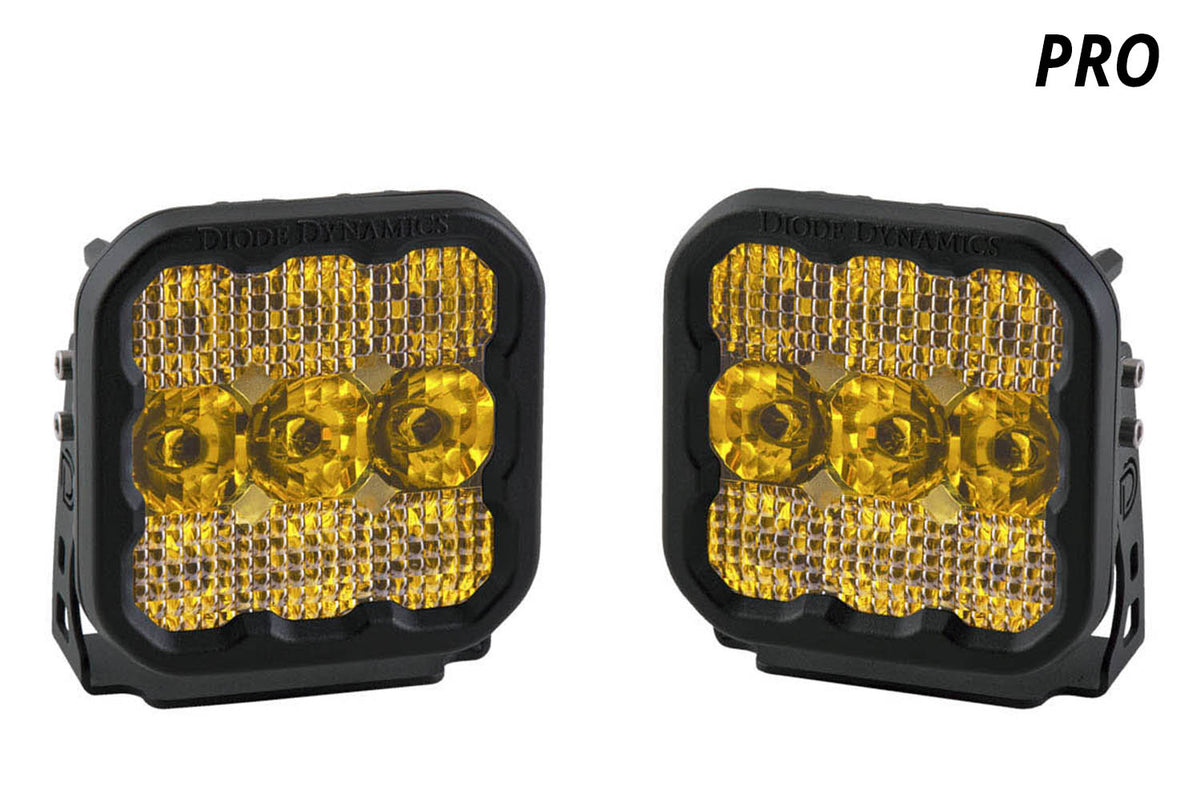 Diode Dynamics SS5 LED Pod Pro Yellow Driving (pair)