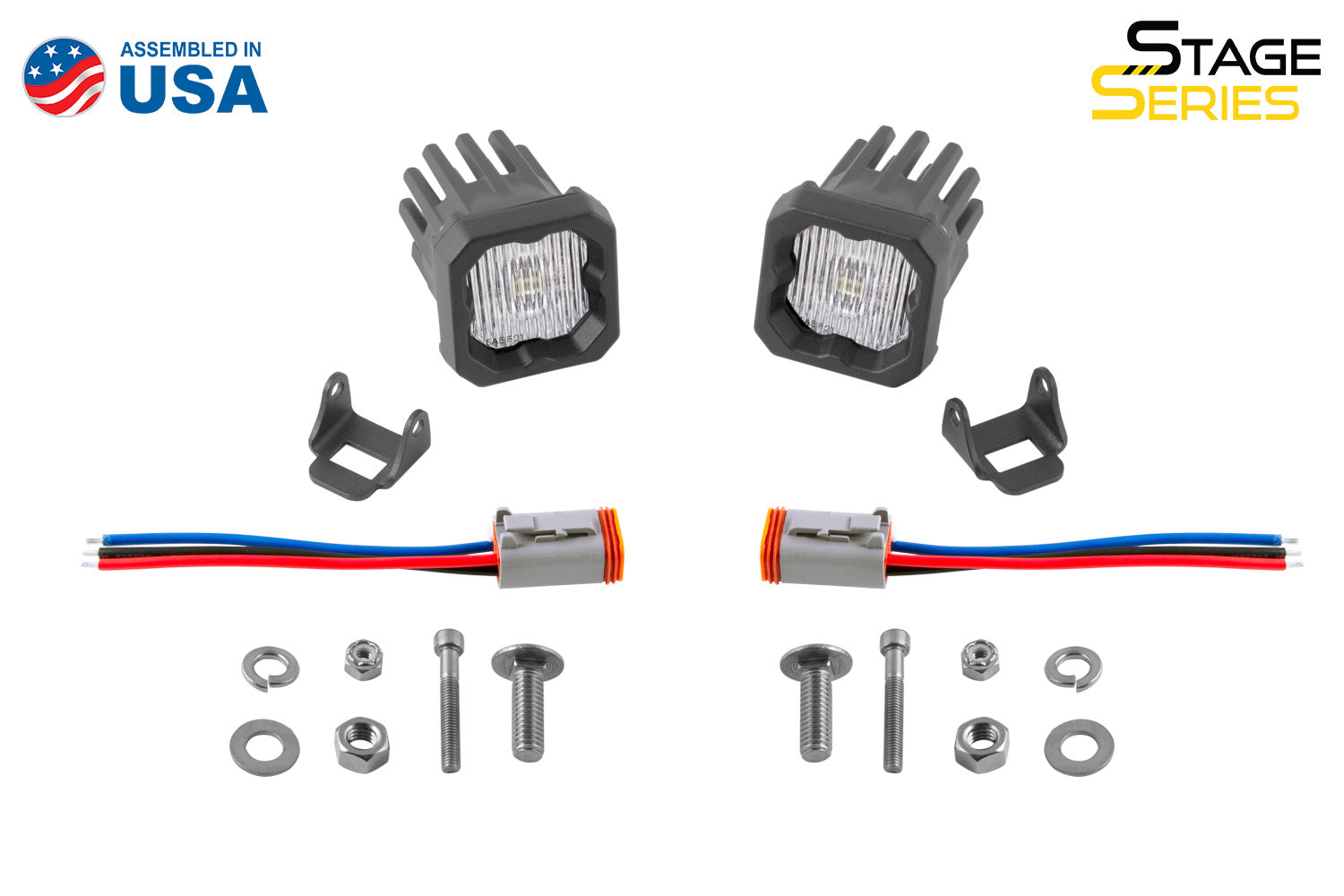 Diode Dynamics SSC1 LED Pod White SAE Fog ABL (pair)