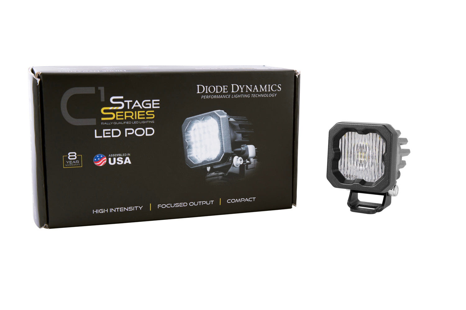 Diode Dynamics SSC1 LED Pod White SAE Fog ABL (one)