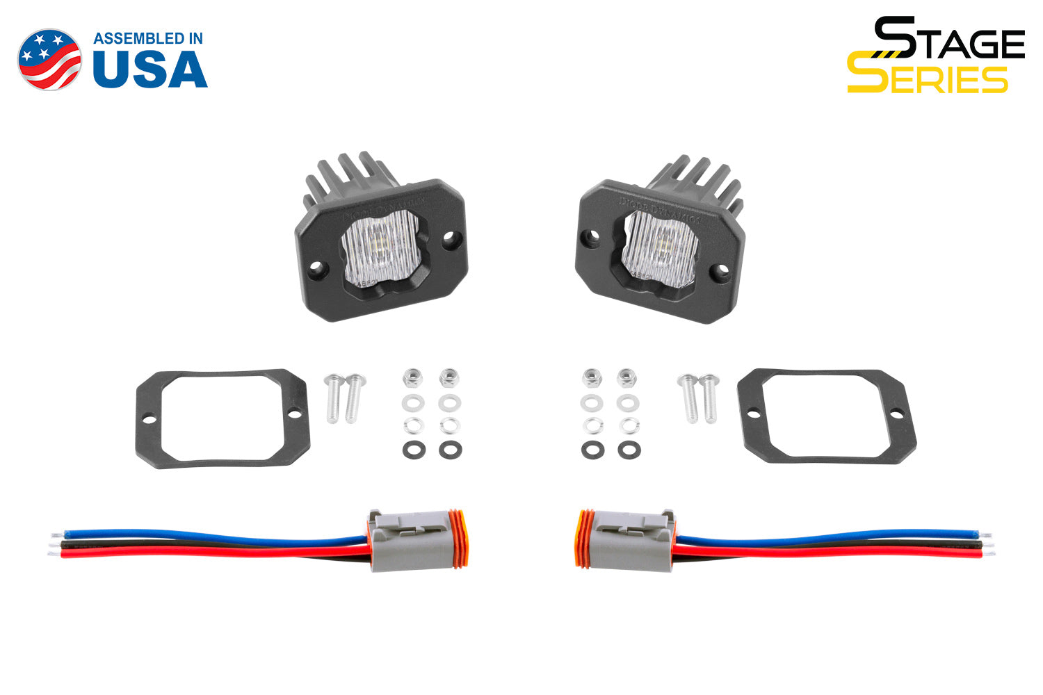 Diode Dynamics SSC1 LED Pod White SAE Fog Flush ABL (pair)