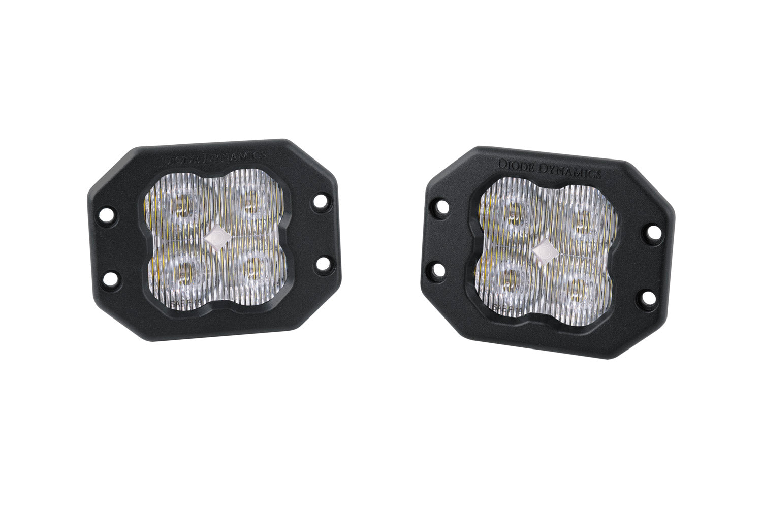 Diode Dynamics SS3 Pro ABL White SAE Fog Flush (pair)